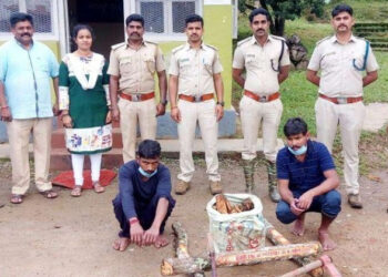 ಶ್ರೀಗಂಧ ಅಕ್ರಮ ಶೇಖರಣೆ: ಇಬ್ಬರ ಬಂಧನ