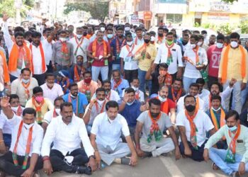 ಸಿ.ಟಿ ರವಿ ಏಳಿಗೆ ಸಹಿಸಲಾಗದೆ ಕಾಂಗ್ರೆಸ್‌ನಿಂದ ಪ್ರತಿಭಟನೆ