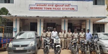 10 ಲಕ್ಷ ಮೌಲ್ಯದ 22 ಬೈಕ್ ವಶ: ಶಿವಮೊಗ್ಗ ಪೊಲೀಸ್ ಶ್ಲಾಘನೆ