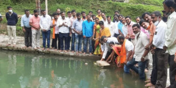 ಹೇಮಾವತಿ ನದಿ ಉಗಮ ಸ್ಥಾನಕ್ಕೆ ಬಾಗಿನ ಅರ್ಪಣೆ 