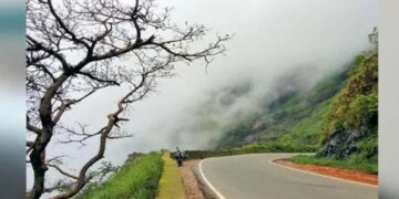 ಬ್ರೇಕ್ ಫೇಲ್ ಆದ ಕಾರು ಕಂದಕಕ್ಕೆ:ದಂಪತಿ ಅಪಾಯದಿಂದ ಪಾರು