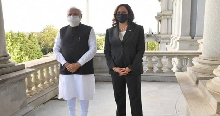Kamala Haris with Modi at USA