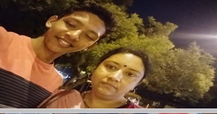 PUC student with his beloved 
mother