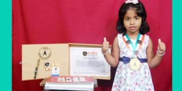 India Book of Record Feather for Talented Bale SRV