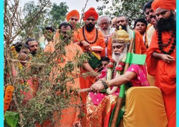 Sri Rambhapuri Sri who worshipped shami tree on Vijaya Dashami