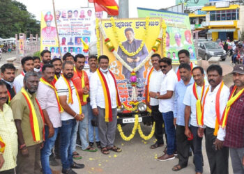 Obituary: ಕನ್ನಡ ಸೇನೆಯಿಂದ ನಟ ಪುನೀತ್‌ಗೆ ಭಾವಪೂರ್ಣ ಶ್ರದ್ದಾಂಜಲಿ