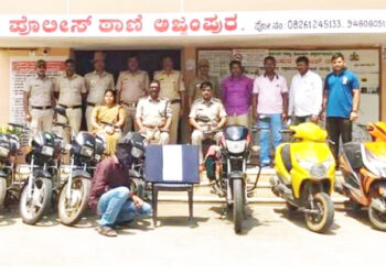 14 bikes worth Rs 5.10 lakh seized in Ajjampur