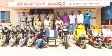 14 bikes worth Rs 5.10 lakh seized in Ajjampur