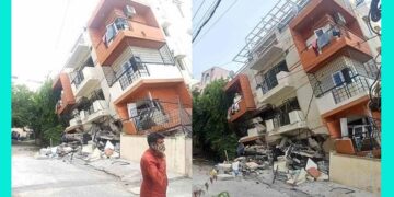 5-storey building collapses in Kasturnagar