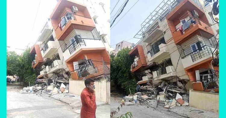 5-storey building collapses in Kasturnagar