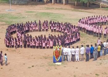 Victory: 100 ಸಂಖ್ಯೆ ರಚಿಸಿ ಬಿಜೆಪಿ ಯುವಮೋರ್ಚಾ ವಿಜಯೋತ್ಸವ ಸಂಭ್ರಮಾಚರಣೆ