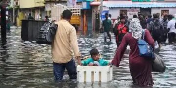 Great rain: ಮಹಾಮಳೆಗೆ ಚೆನ್ನೈ ಜನ ತತ್ತರ-ಸಂಚಾರ ವ್ಯವಸ್ಥೆ ಅಲ್ಲೋಲ ಕಲ್ಲೋಲ