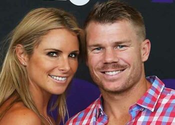 David Warner with his Wife