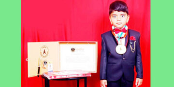 India Book of Record: ಇಂಡಿಯಾ ಬುಕ್ ಆಫ್ ರೆಕಾರ್ಡ್ ನಲ್ಲಿ ಆರುಷ್ ಪಟೇಲ್ ಸಾಧನೆ