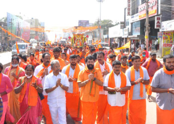 ಅನಸೂಯ ಜಯಂತಿ: ನಗರದಲ್ಲಿ ಮಹಿಳೆಯರಿಂದ ಸಂಕೀರ್ತನಾ ಯಾತ್ರೆ