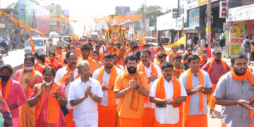 ಅನಸೂಯ ಜಯಂತಿ: ನಗರದಲ್ಲಿ ಮಹಿಳೆಯರಿಂದ ಸಂಕೀರ್ತನಾ ಯಾತ್ರೆ