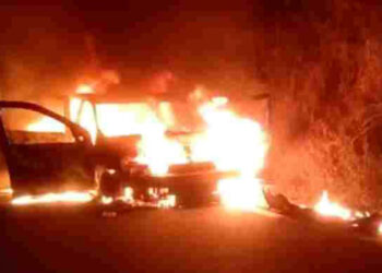 Charred Mahendra Logan: ಮಲಯ ಮಾರುತ ಬಳಿ ಸುಟ್ಟು ಕರಕಲಾದ ಮಹೇಂದ್ರ ಲೋಗನ್ ವಾಹನ