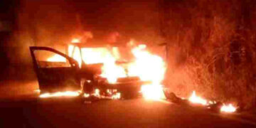 Charred Mahendra Logan: ಮಲಯ ಮಾರುತ ಬಳಿ ಸುಟ್ಟು ಕರಕಲಾದ ಮಹೇಂದ್ರ ಲೋಗನ್ ವಾಹನ